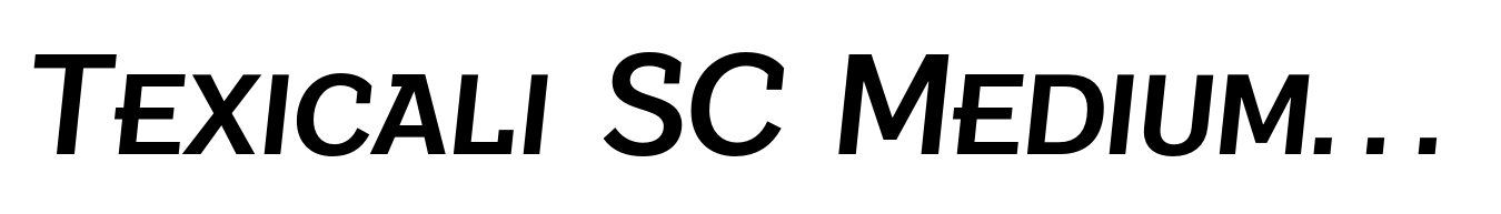 Texicali SC Medium Italic